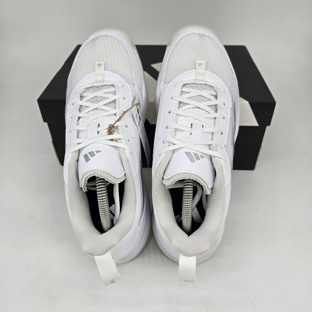 Adidas Women's Tennis Shoes Avaflash Low 'White Silver Metallic' Size 7 - Picture 5 of 8